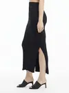 Calvin Klein ICONIC RIB MAXI SKIR Kadın Siyah Etek