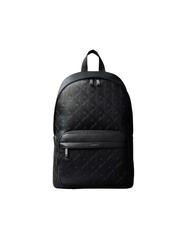 Calvin Klein EMBLEM AOP DEBOSS RO, UB1 Siyah Erkek Sırt Çantası