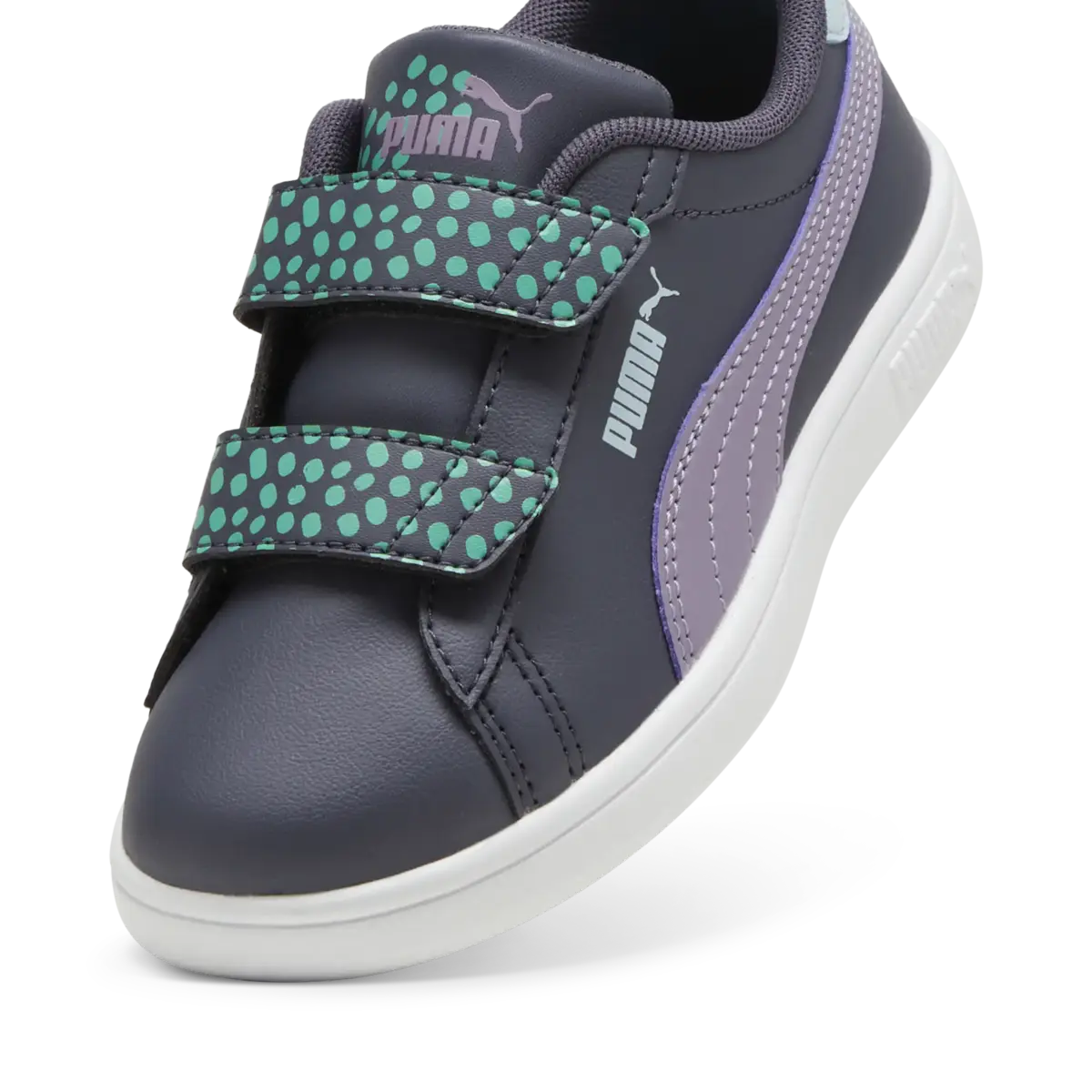 Puma Smash 3.0 Puma FC V PS Mor Çocuk Spor Ayakkabı