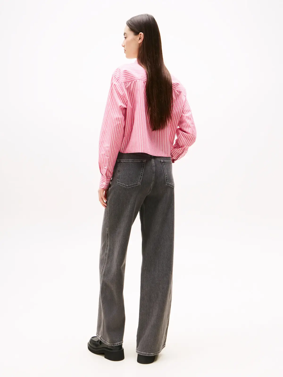 Tommy Hilfiger TJW CROP RLX CREST S, XI5 Pembe Kadın Gömlek