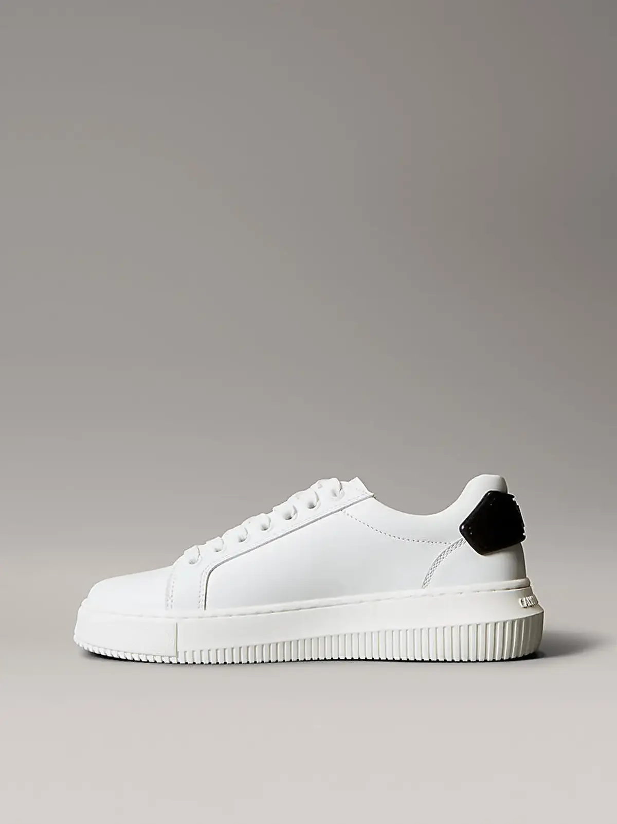 Calvin Klein CHUNKY CUPSOLE RU PATCH LTH WN Beyaz Kadın Günlük Spor Ayakkabı