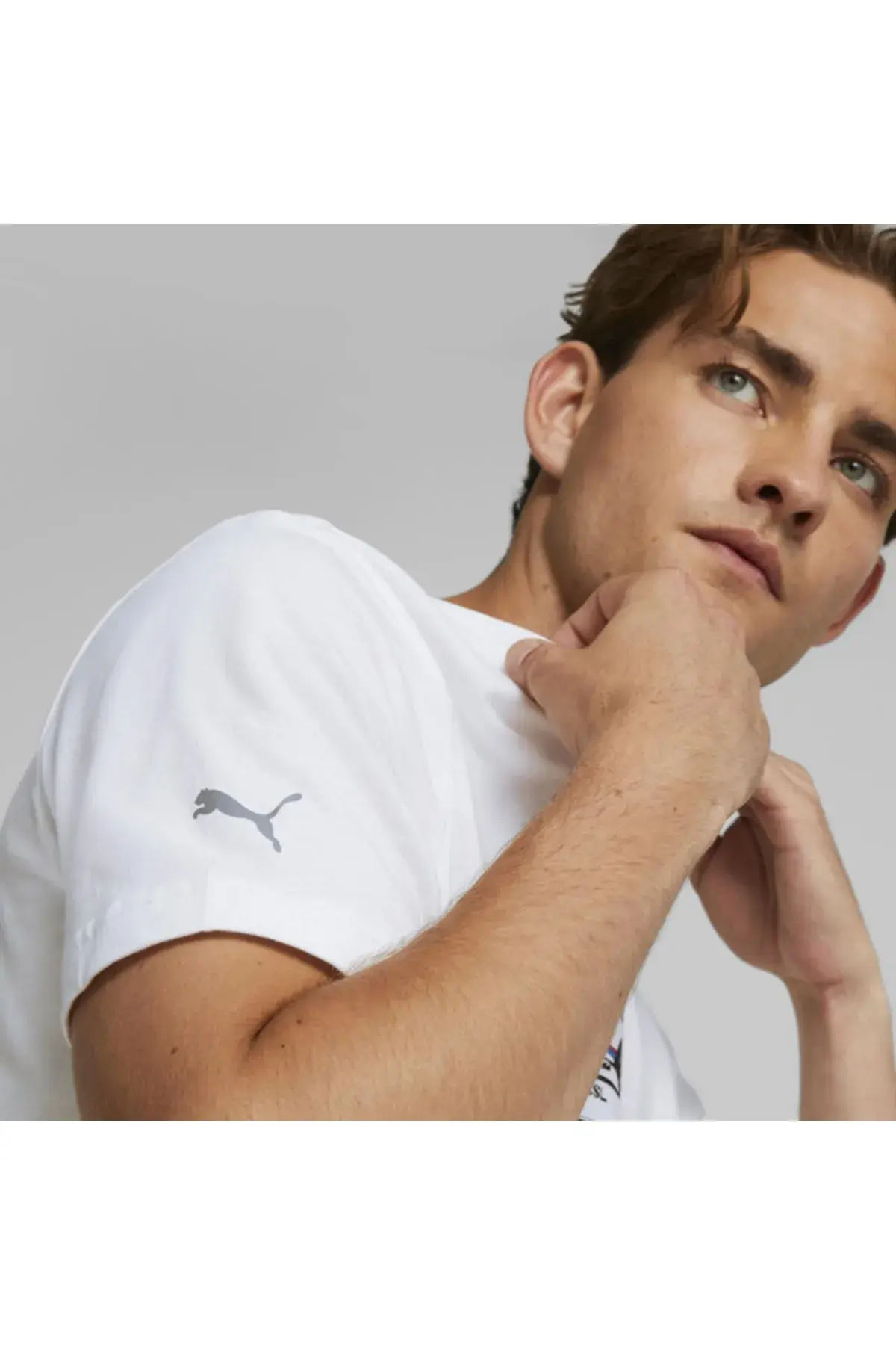 Puma Bmw Mms Graphıc M Tee Beyaz Erkek T-Shirt