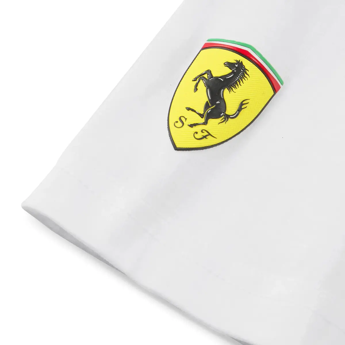 Puma Ferrari Race Big Shield Tee Beyaz Erkek/Unisex T-Shirt