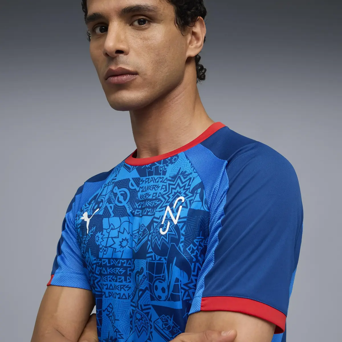 Puma Neymar JR Playmaker Jersey Mavi Erkek Forma