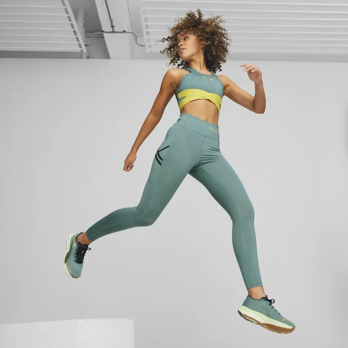 Puma W First Mile 7/8 Yeşil Kadın Tayt