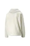 Puma Classics Faux Fur Jacket Bej Kadın Fermuarlı Sweatshirt
