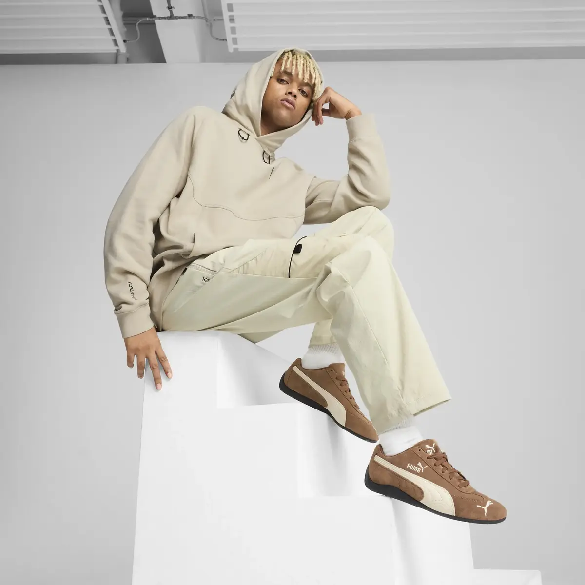 PUMATECH Relaxed Cargo Pants Bej Erkek Eşofman Altı