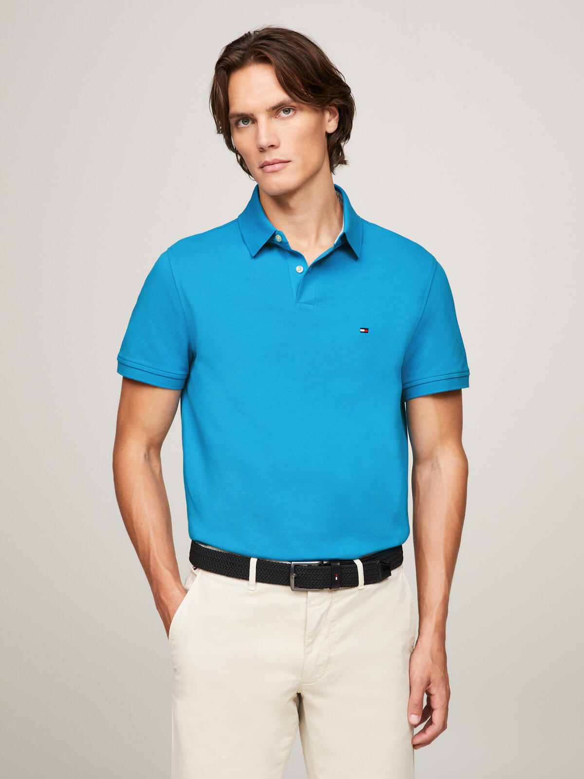 Tommy Hilfiger 1985 REGULAR POLO Erkek Mavi Polo T-Shirt