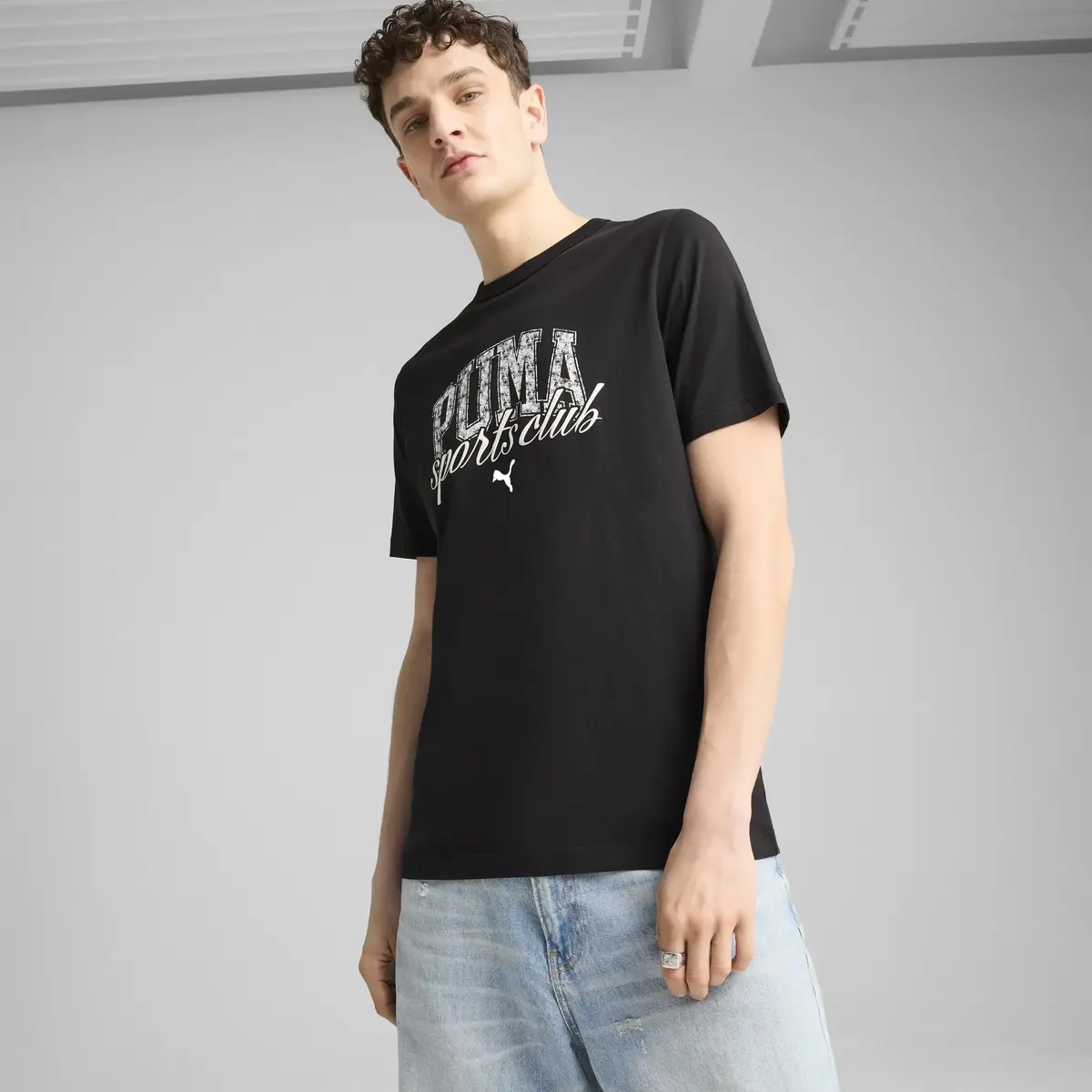 PUMA CLASS Graphic Tee Siyah Erkek T-Shirt