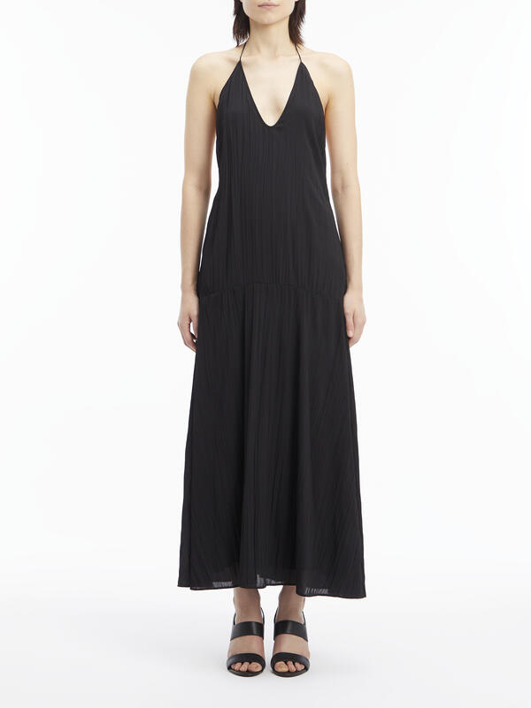 Calvin Klein SUMMER TEXTURED SLI Kadın Siyah Elbise
