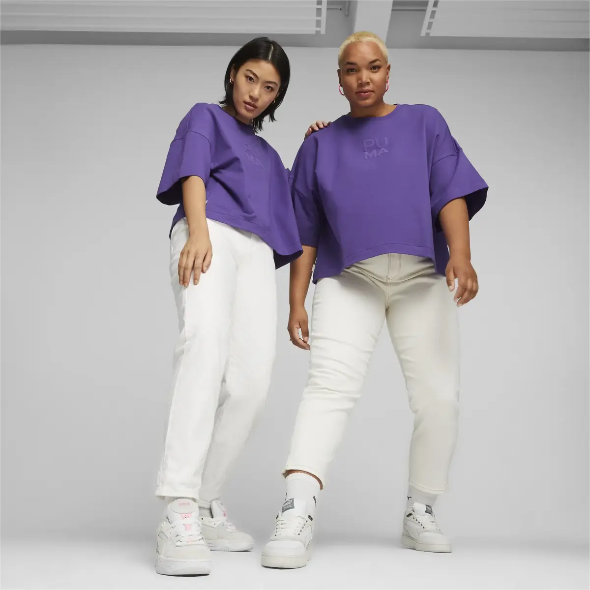 Puma INFUSE Relaxed Tee Mor Kadın T-Shirt