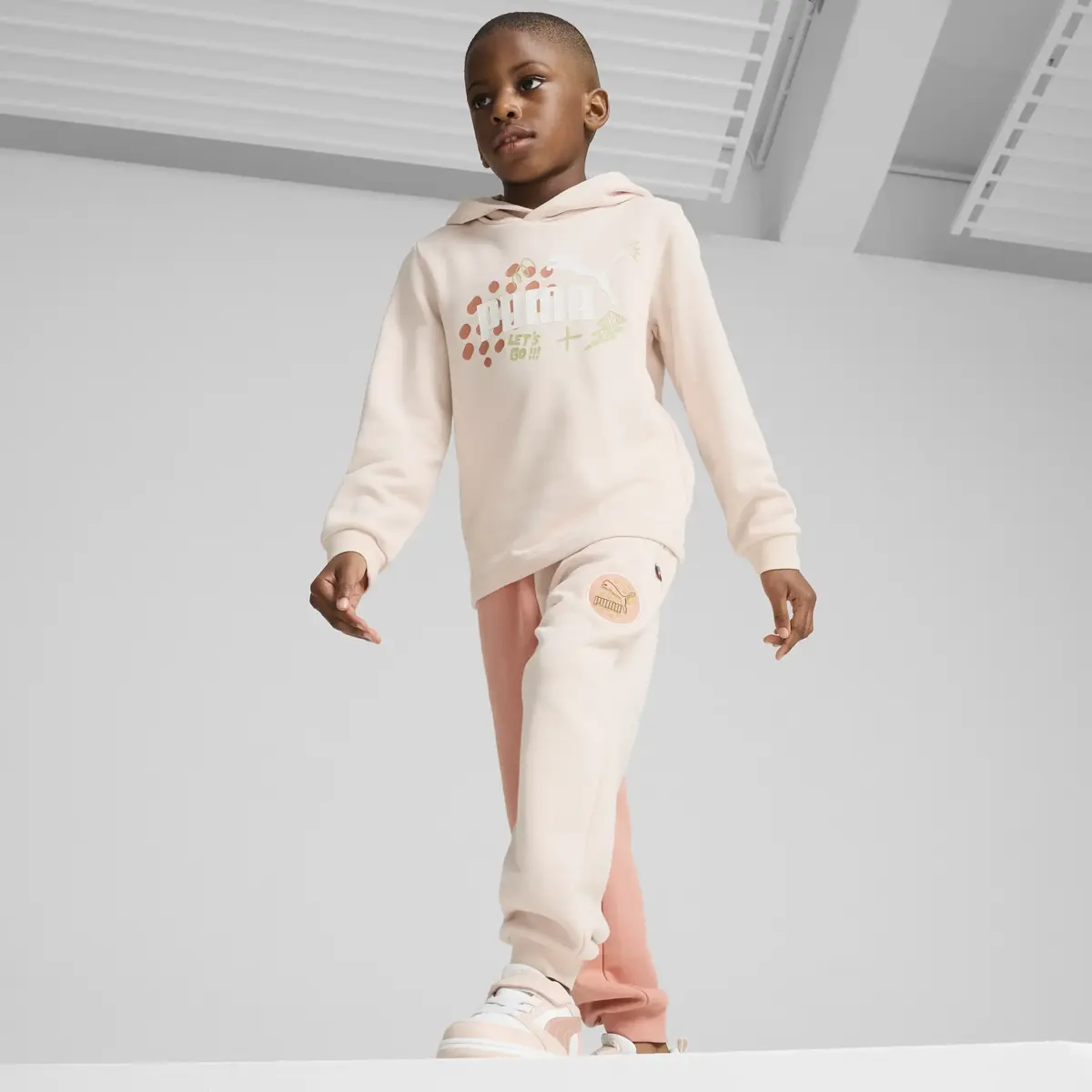 Puma ESS+ PUMA FC Hoodie Bej Çocuk Hoodie