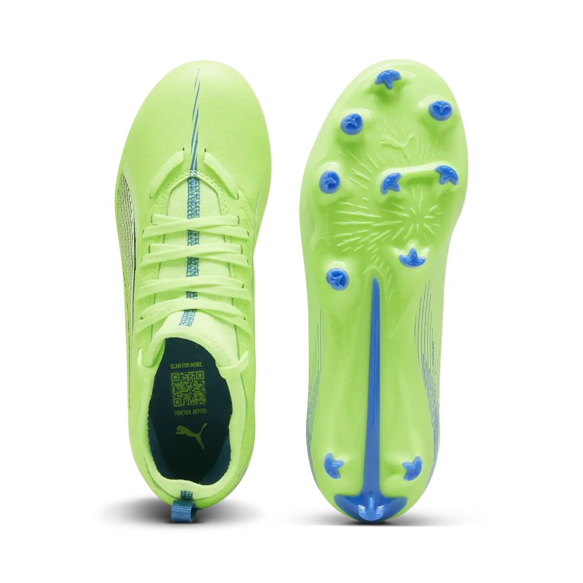 Puma ULTRA 5 MATCH FG/AG Jr Yeşil Erkek Çocuk Krampon
