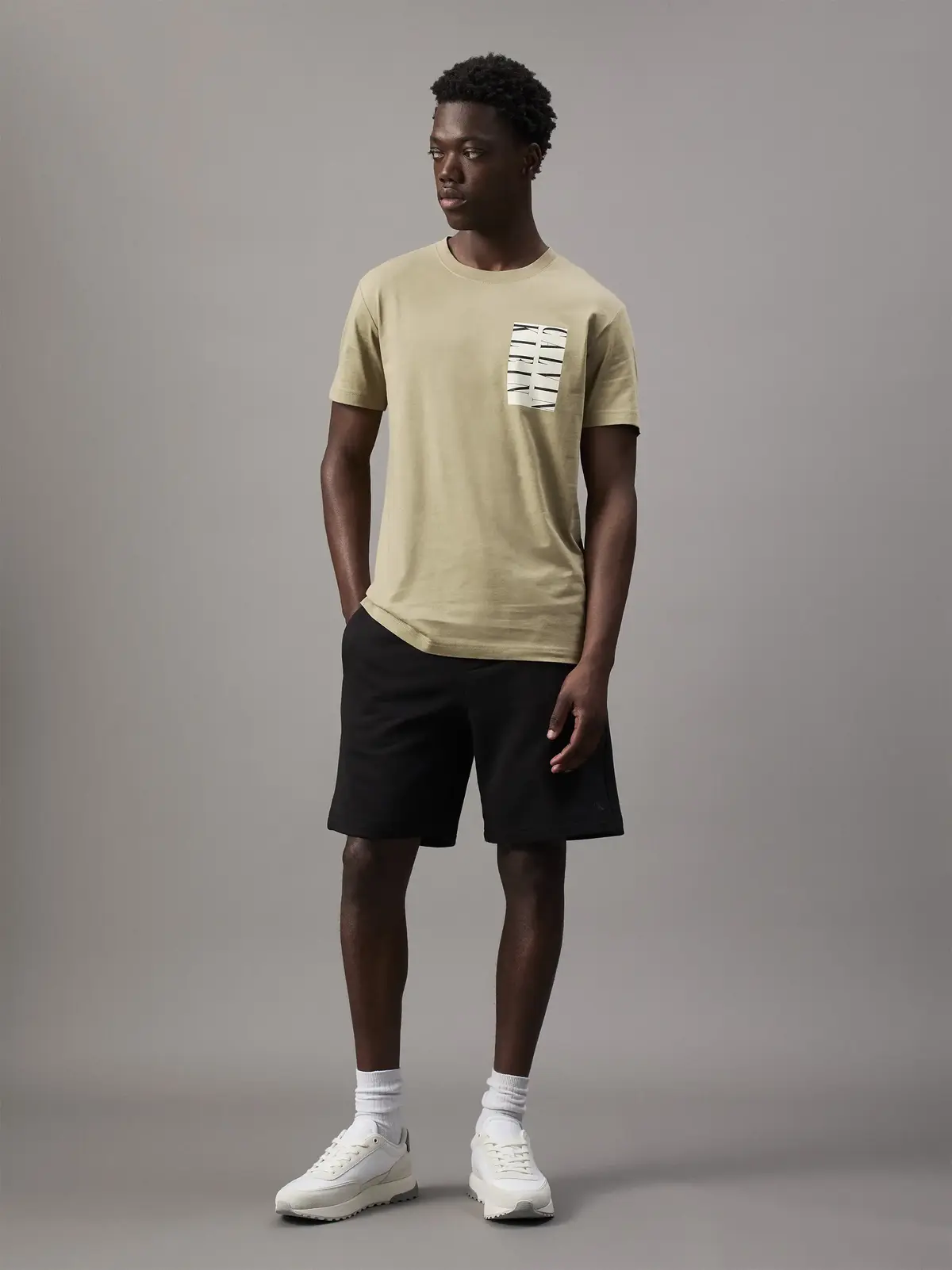 Calvin Klein SUMMER TERRY SHORT, BEH Siyah Erkek Şort