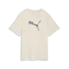 Puma ESS GRAPHIC Animal Tee Krem Kadın T-Shirt & Polo