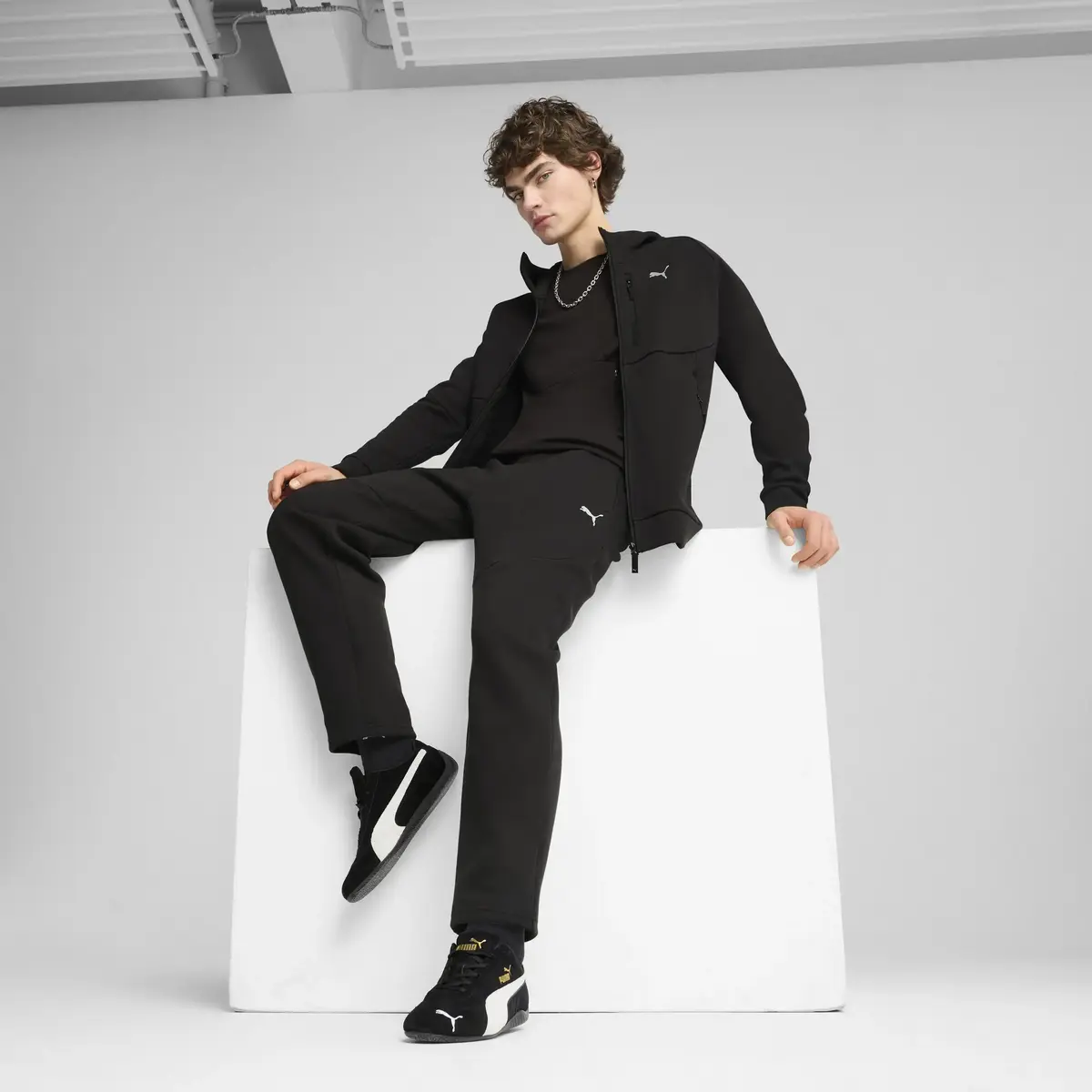 PUMATECH Full-Zip Hoodie Siyah Erkek Hoodie