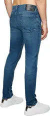 Calvin Klein SLIM TAPERED DARK BL Erkek Mavi Kot Pantolon
