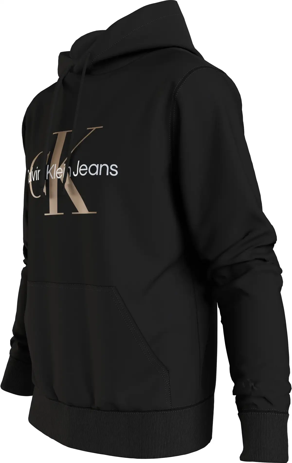 Calvin Klein SEASONAL MONOLOGO RE Erkek Siyah Hoodie