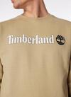 Timberland KENNEBEC RIVER Linear Logo Crew Neck Swe Bej Erkek Sweatshirt & Hoodie