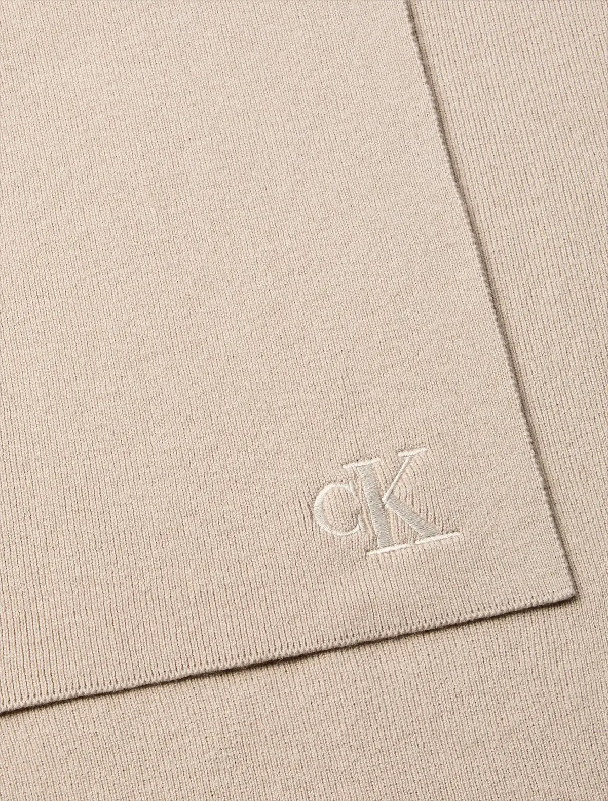 Calvin Klein CK FINE RIB SCARF, RMU Bej Kadın Atkı