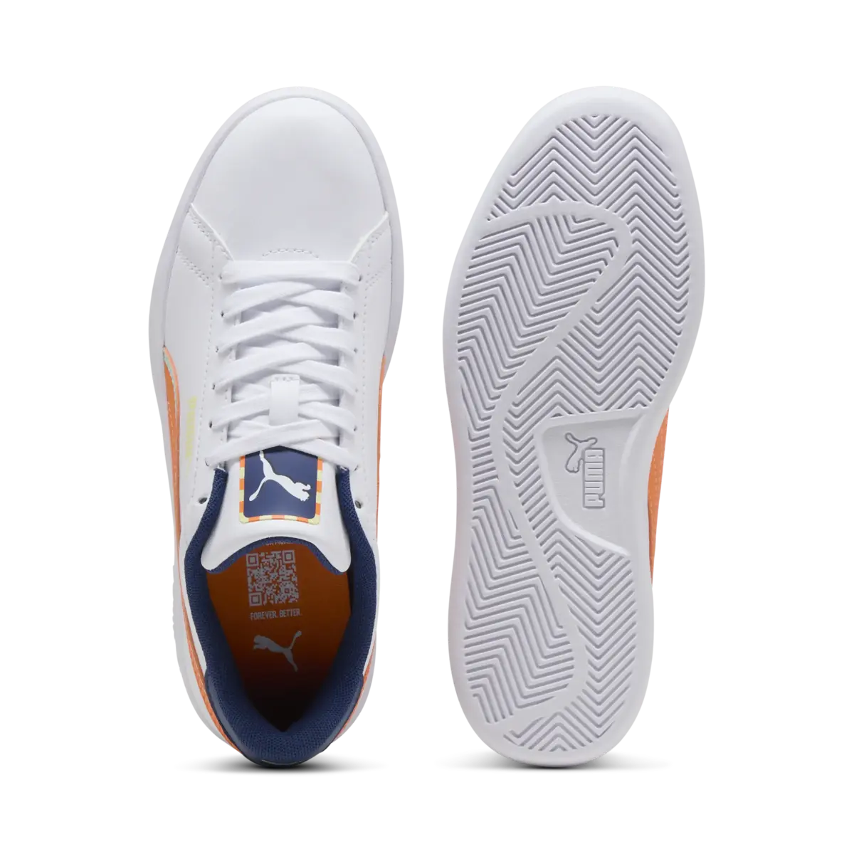 Puma Smash 3.0 Playdate Jr Beyaz Kadın Spor Ayakkabı & Sneaker