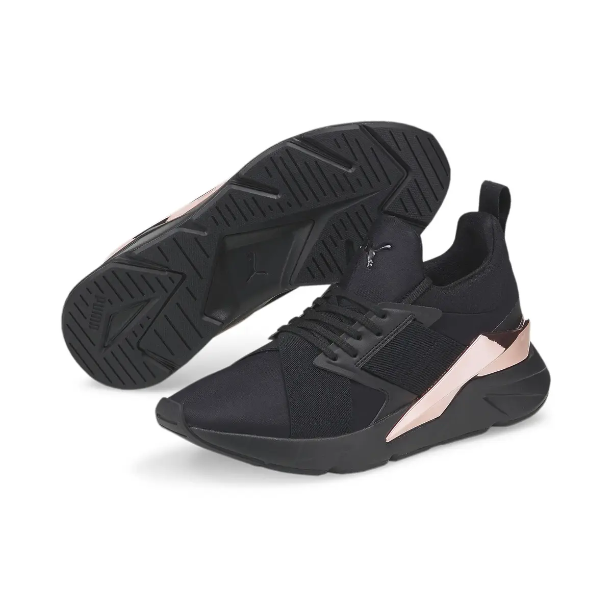 Puma Muse X5 Metal Wns Puma Black-Rose Gold Siyah Kadın Günlük Spor Ayakkabı