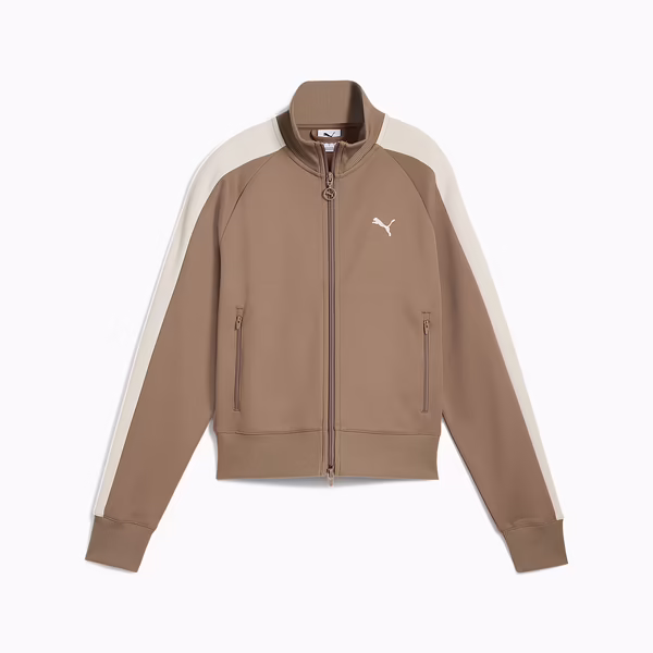 Puma T7 ALWAYS ON Track Jacket Kahverengi Kadın Fermuarlı Ceket