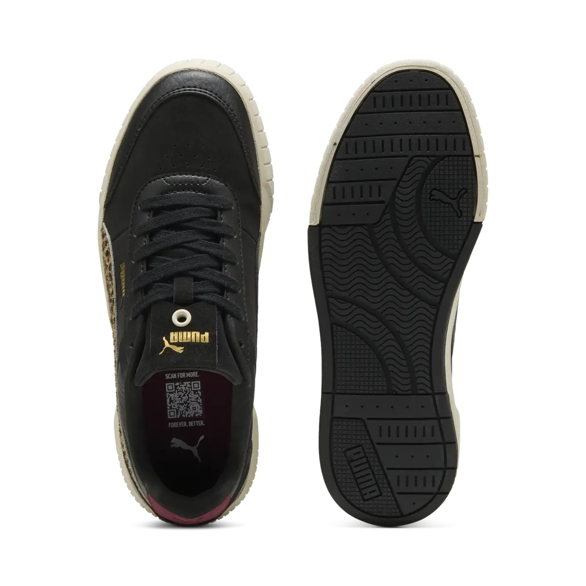 Puma Carina Mia Animal Flair Siyah Kadın Spor Ayakkabı & Sneaker