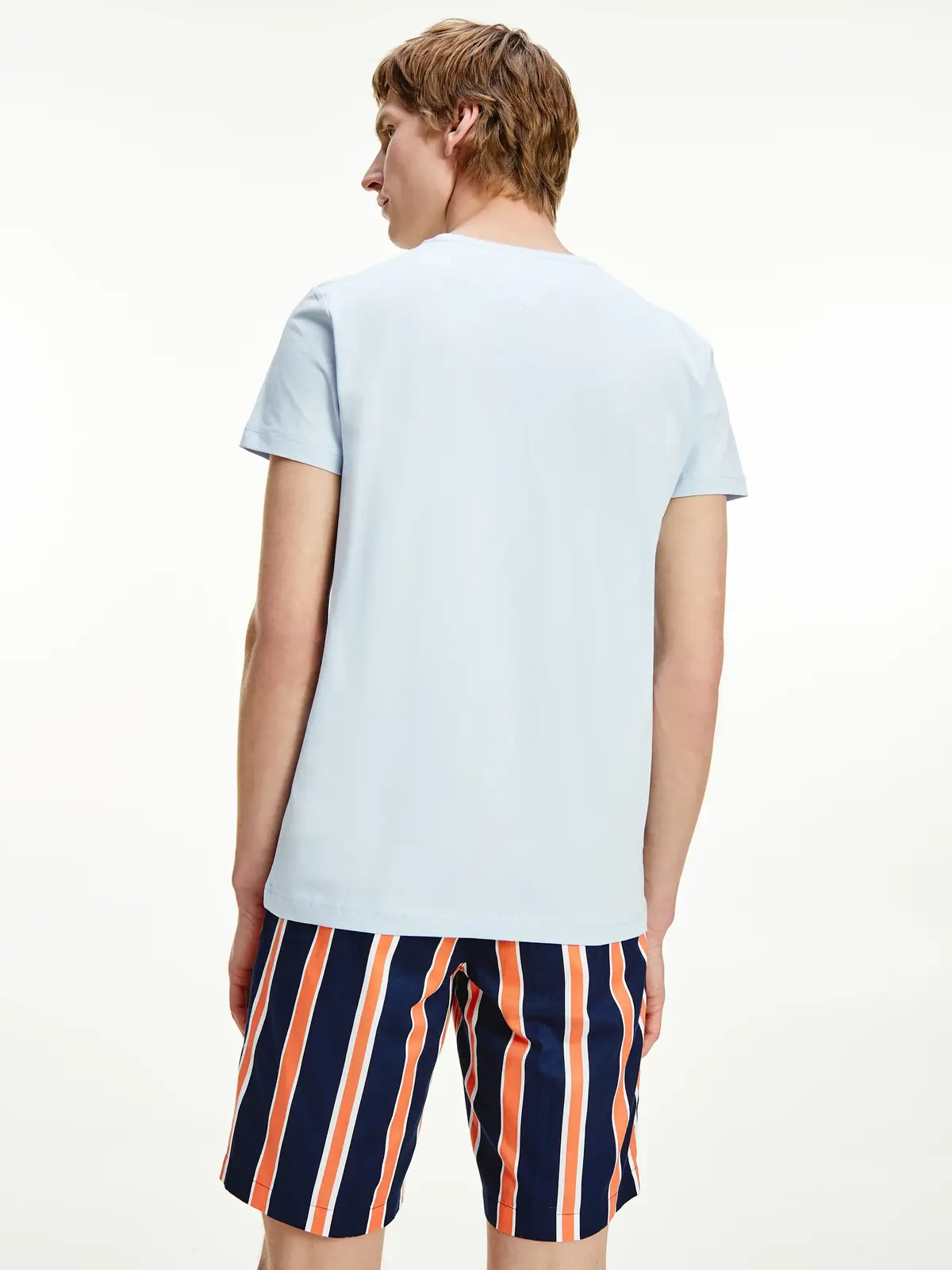 Tommy Hilfiger STRETCH SLIM FIT TEE Erkek Mavi T-Shirt