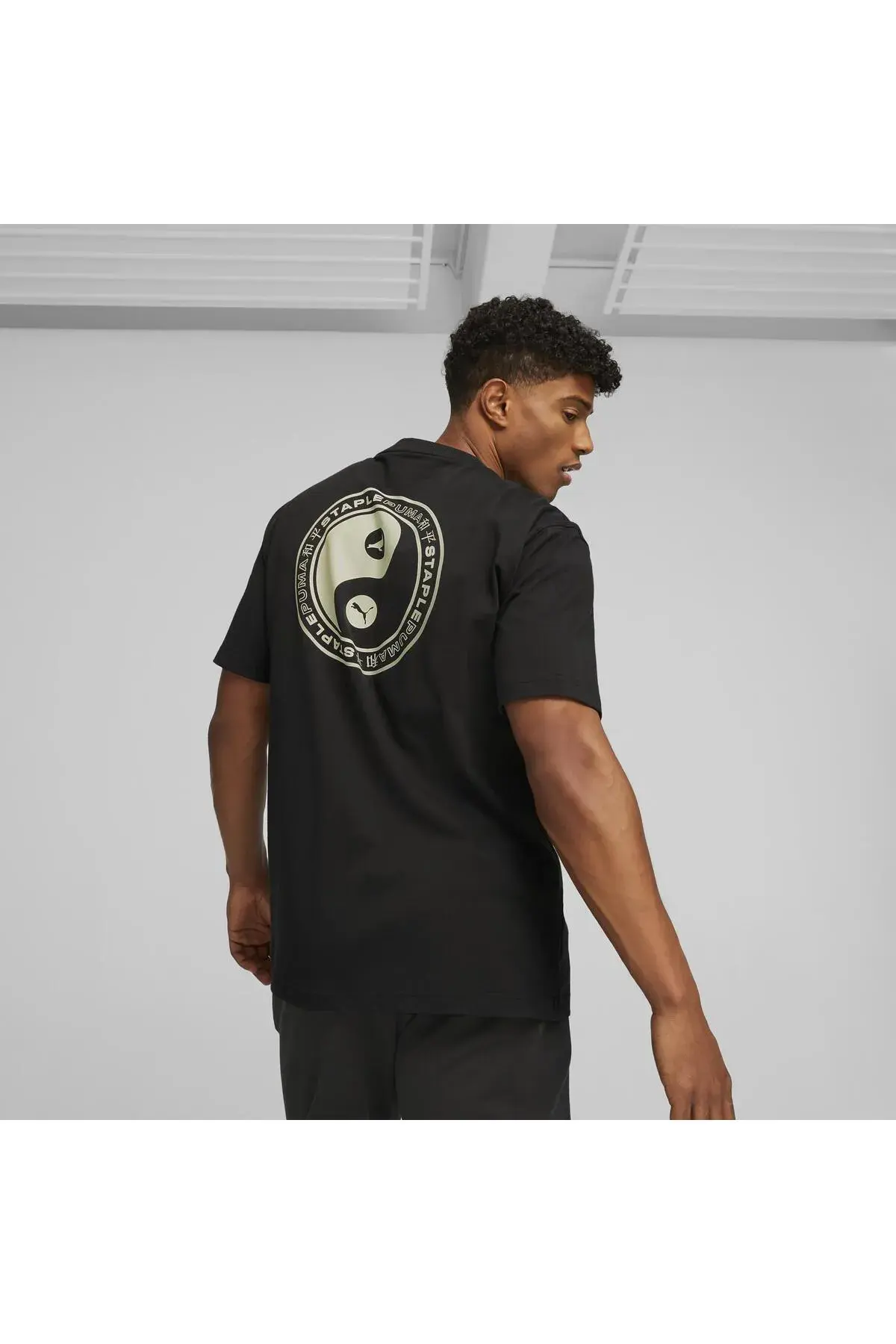 PUMA X STAPLE Tee Siyah Erkek T-Shirt