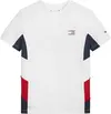 Tommy Hilfiger SPORT COLORBLOCK TEE Erkek Beyaz T-Shirt