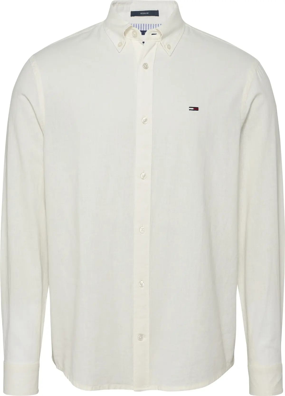 Tommy Hilfiger TJM REG LINEN BLEND, YBL Beyaz Erkek Gömlek