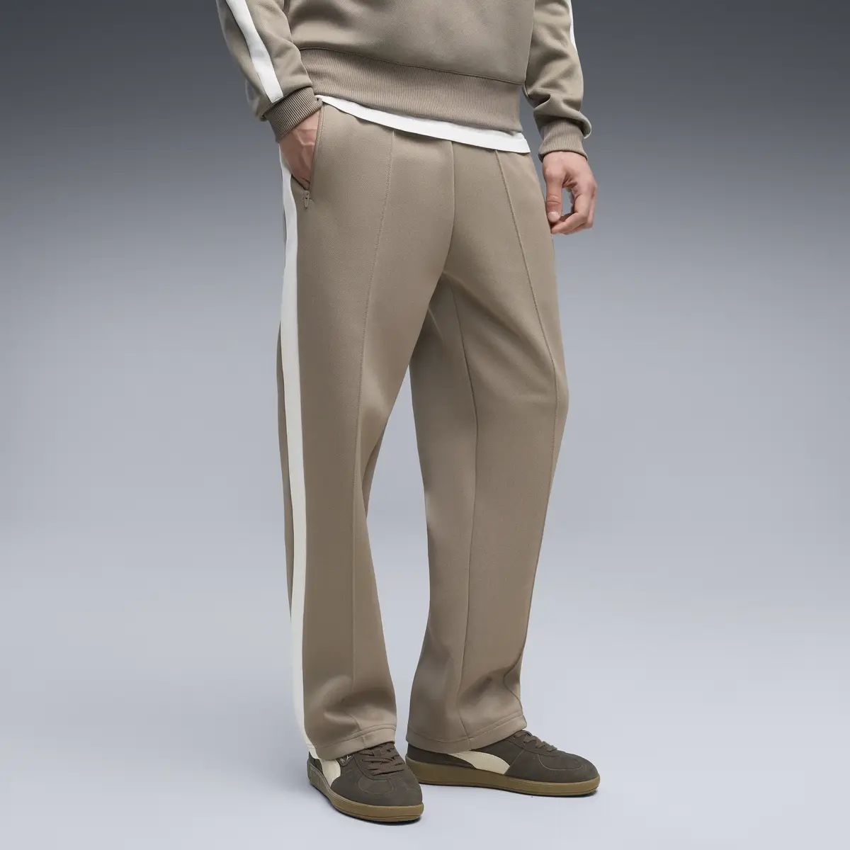 Puma T7 ALWAYS ON Track Pants Bej Erkek Eşofman Altı
