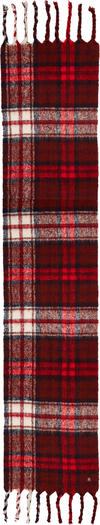 Tommy Hilfiger TOMMY CHECK SCARF Kadın Kırmızı Atkı