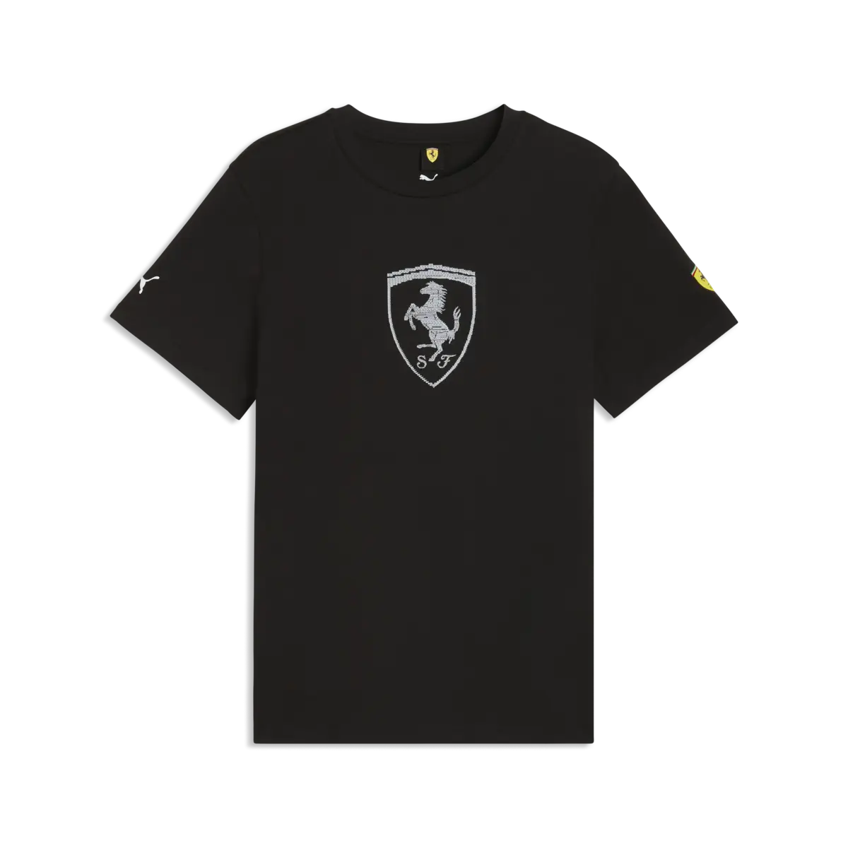 Puma Ferrari Tonal Shield Tee Siyah Erkek T-Shirt