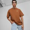 Puma BETTER CLASSICS Oversized Tee Kahverengi Erkek T-Shirt