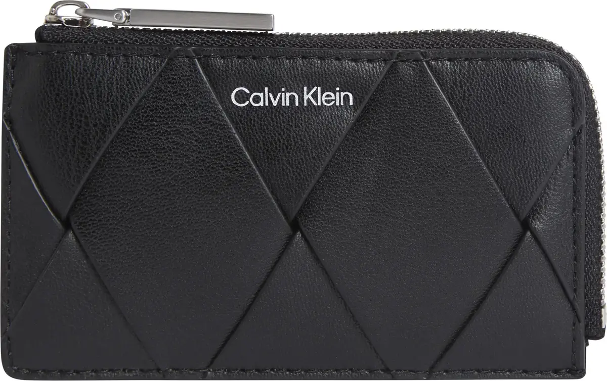 Calvin Klein CK WOVEN ZIP AROUND, BEH Siyah Kadın Çanta