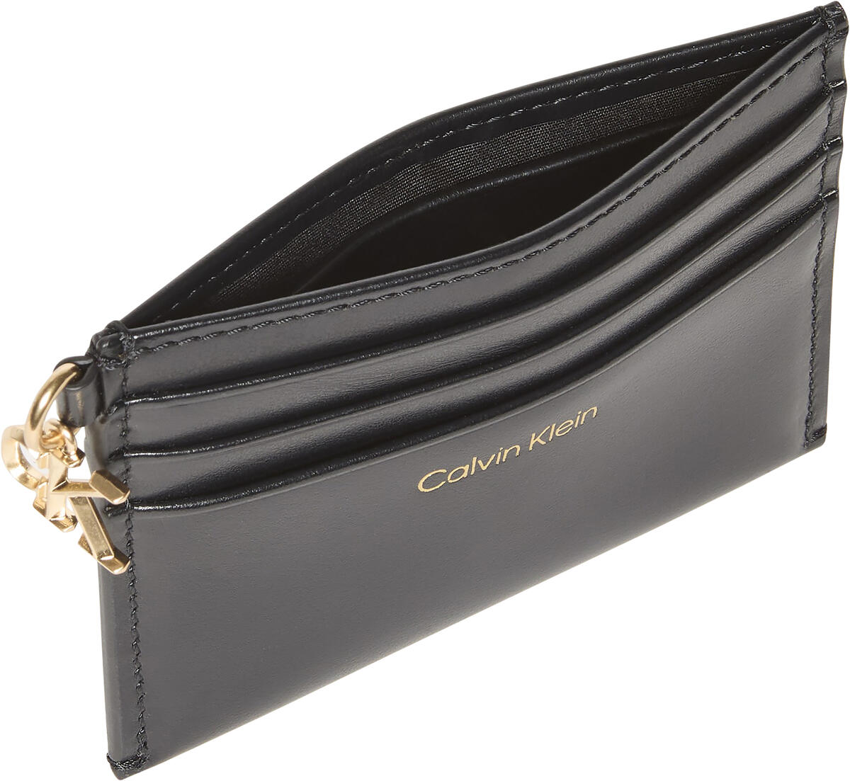 Calvin Klein CK ZIP CARDCASE 6CC Siyah Kadın Cüzdan