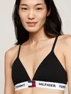 Tommy Hilfiger RP TRIANGLE Kadın Siyah Bikini Üst