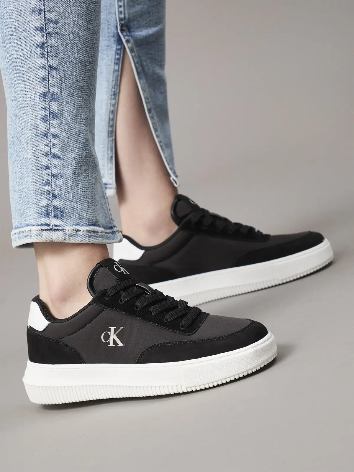 Calvin Klein CHUNKY CUPSOLE LOW M, 0GM Siyah Kadın Spor Ayakkabı & Sneaker