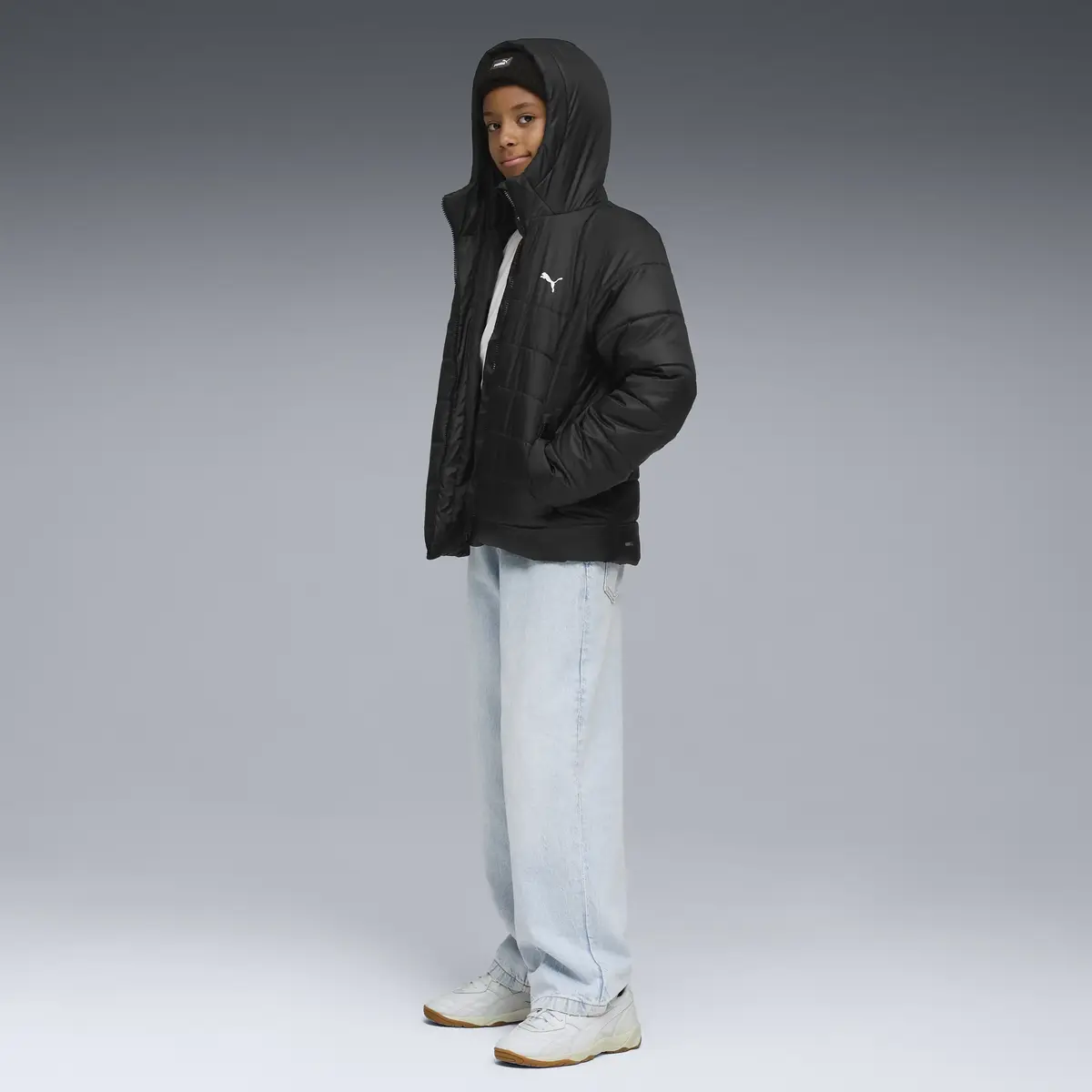 Puma ESS Hooded Padded Jacket Siyah Unisex Mont