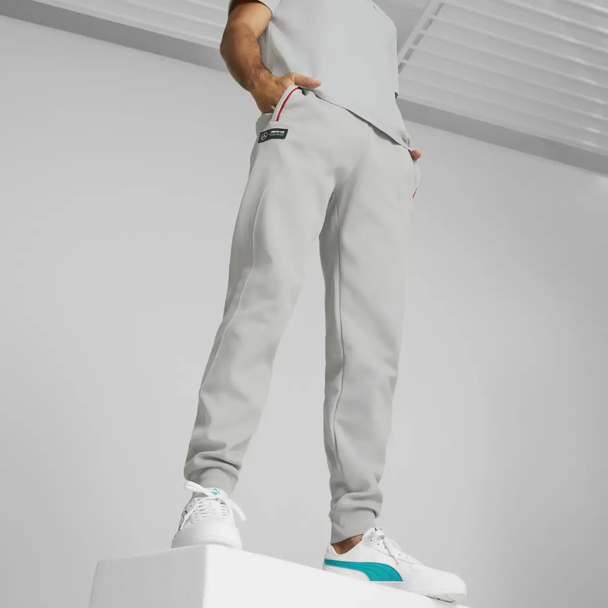 Puma MAPF1 Sweatpants, cc Mercedes Team Mercedes Gri Erkek/Unisex Eşofman Altı