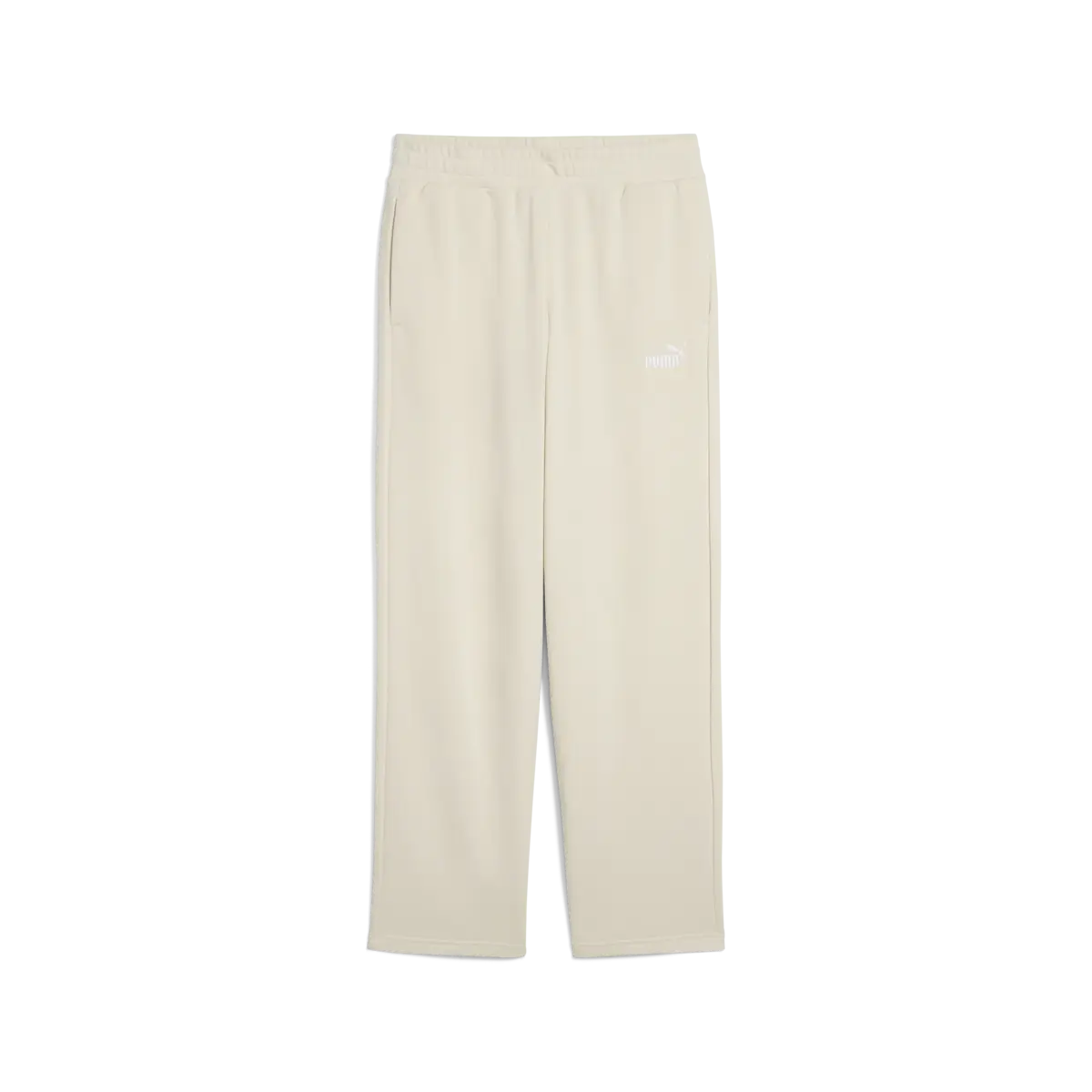 PUMA ESS No.1 Logo Straight Pants Kadın Bej Eşofman Alt
