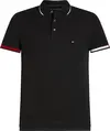 Tommy Hilfiger FLAG CUFF SLIM FIT P, BDS Siyah Erkek T-Shirt & Polo