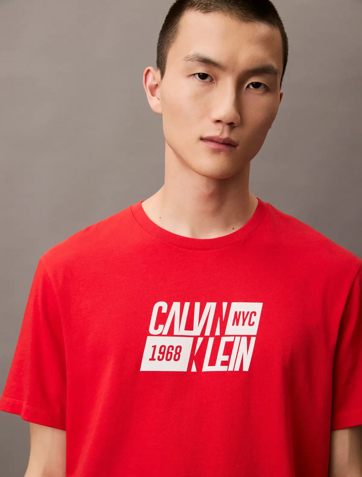 Calvin Klein SS SPORT LOGO CLASSI, TNC Kırmızı Erkek T-Shirt & Polo