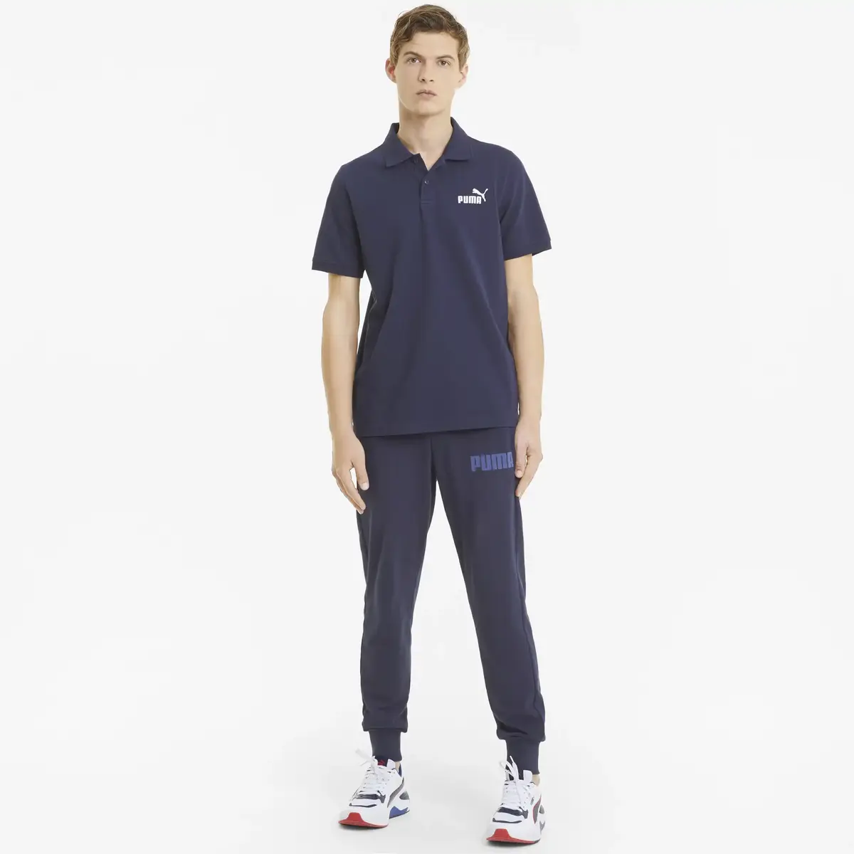 Puma ESS Pique Polo Lacivert Erkek Polo T-Shirt