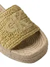 Calvin Klein FLATF ESPADRILLE RAF Sarı Kadın Platform Espadril Terlik