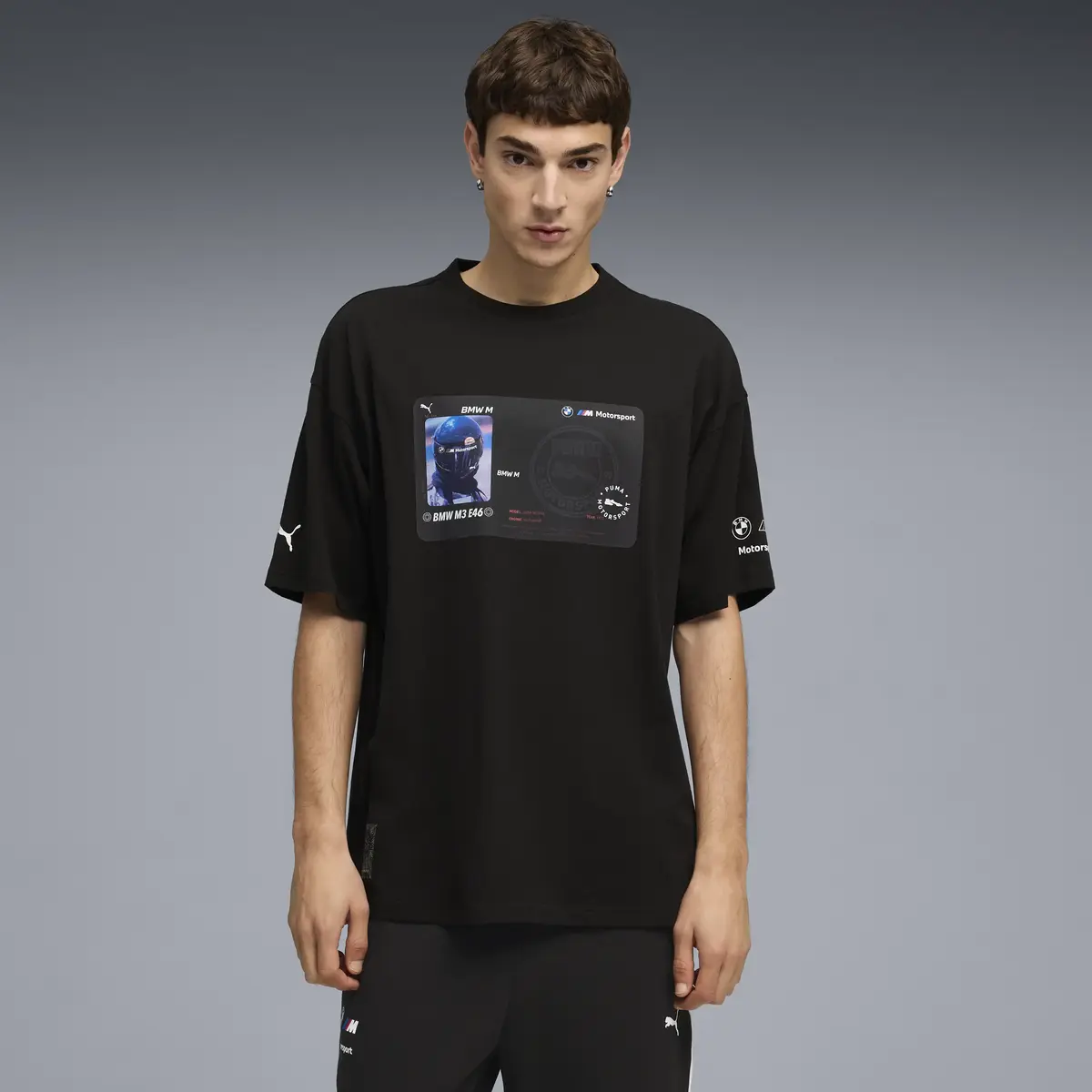 PUMA BMW MMS Lifestyle Tee Siyah Erkek T-Shirt