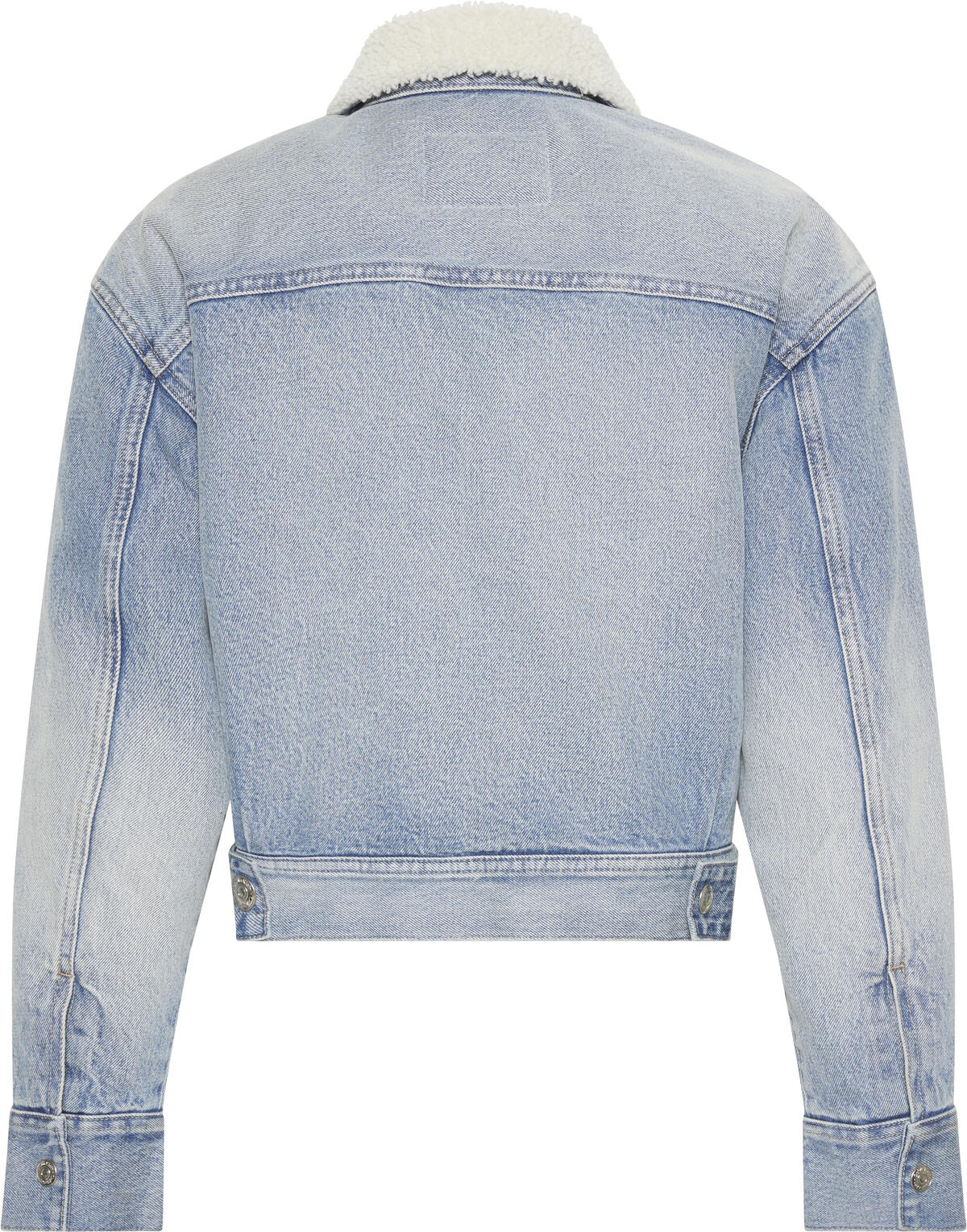 Calvin Klein SHERPA WOOL DENIM JACKET BLUE NE Mavi Kadın Mont Calvin Klein SHERPA WOOL DENIM JACKET BLUE NE Mavi Kadın Mont