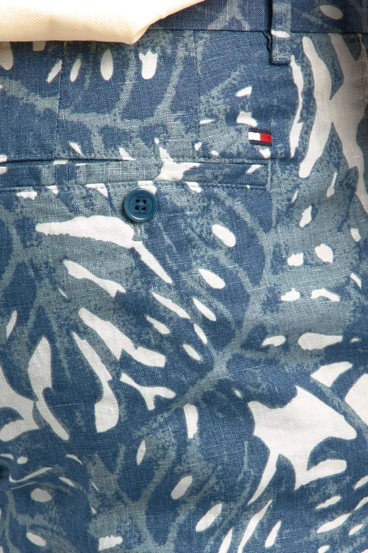 Tommy Hilfiger HARLEM LINEN FLORAL, C66 Mavi Erkek Şort
